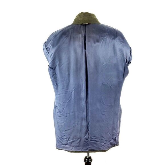 Hugo Boss Wool Wool 2 Button Blazer 40R Green Black Houndstooth Sport Coat - Picture 10 of 10